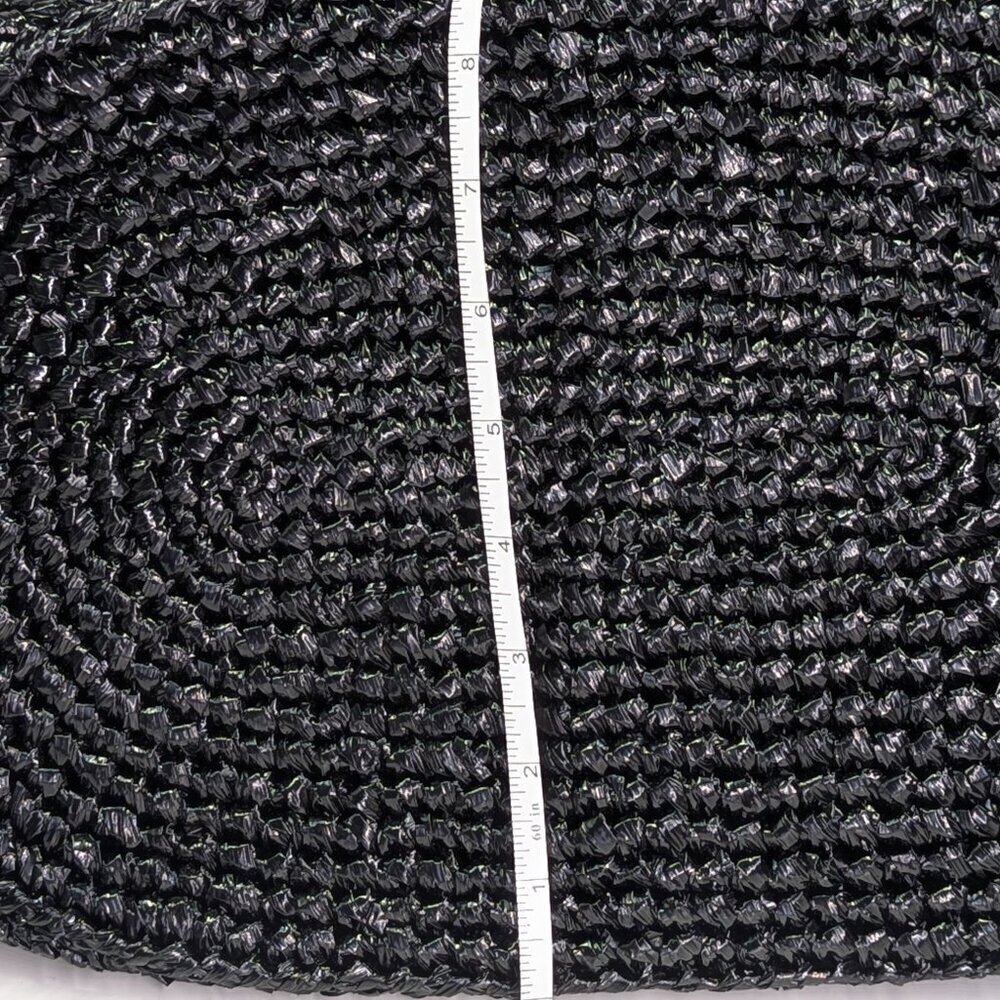 Balenciaga Women's Large Le Cagole Panier Black Raffia Tote Bag (MSRP $1,750) - Picture 11 of 13